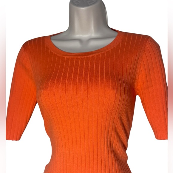 LOFT Ribbed Elbow Sleeve Maxi Dress Soft & Flattering Fit! Small petite - Picture 8 of 15